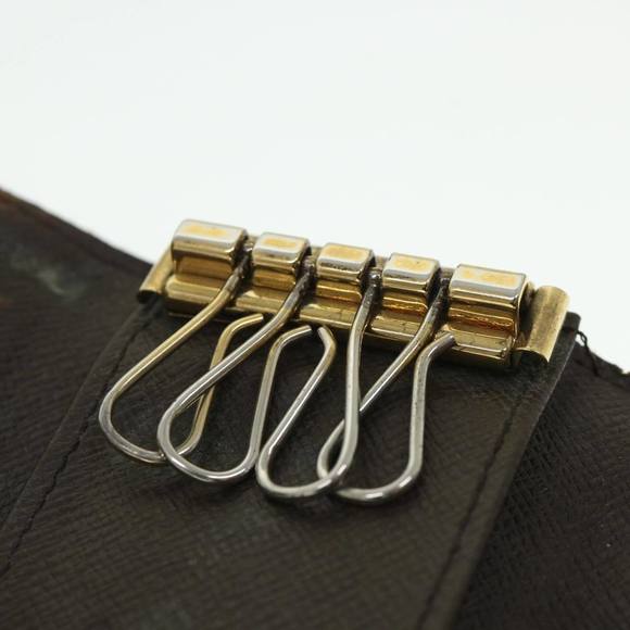 LOUIS VUITTON Damier Ebene Multi Cles 4 Key Case N62631 LV Auth 55068 - Picture 10 of 16